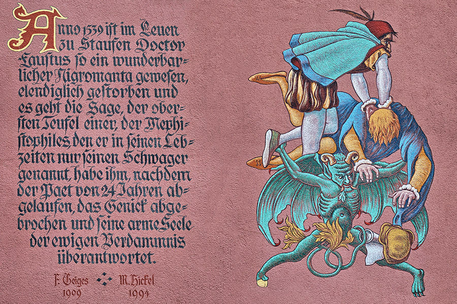 Historie, Dr. Faust & Familie Pilz Der Löwen Hotel & Restaurant in